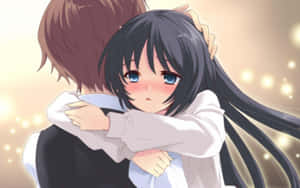 Sad Couple Katsuragi Syo And Mayuri Shirasagi Wallpaper