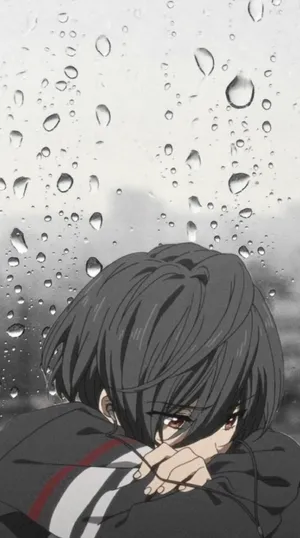Sad Downhearted Anime Boy Aesthetic Wallpaper