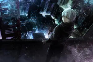 Sad Ken Kaneki Anime Hd Wallpaper