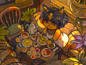 Sad Lonely Ankha Animal Crossing Wallpaper