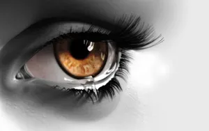 Sad Love Tears In Eye Wallpaper