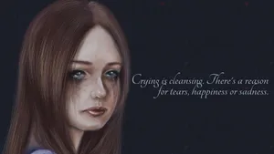 Sad Quotes Crying Is Cleansing Wallpaper