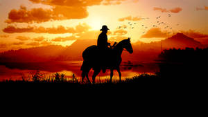 Saddle Up With This Breathtaking Stallion From Red Dead Redemption 2 Wallpaper