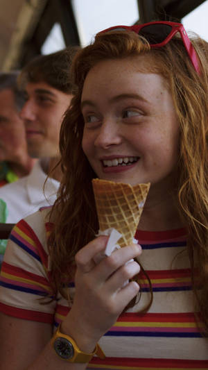 Sadie Sink In Stranger Things Wallpaper