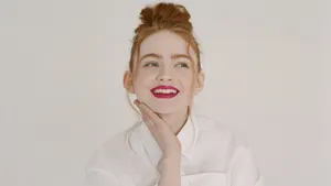 Sadie Sink In White Wallpaper