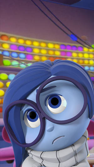 Sadness From Disney Pixar's Inside Out Feeling Overwhelmed. Wallpaper