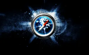Safari Browser With Compass Wallpaper