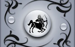 Sagittarius Zodiac Monochrome Art Wallpaper