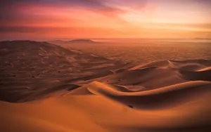 Sahara Desert Of Morocco Over Golden Hours Wallpaper