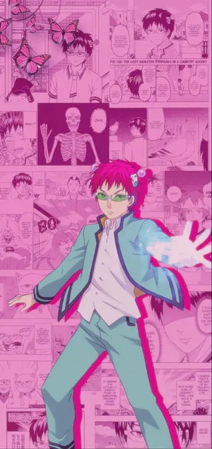 Saiki Kusuo With His Psychic Powers In The Anime 