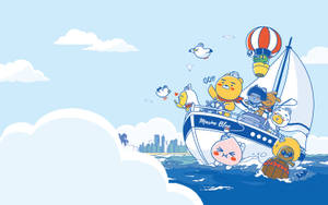 Sail Away With Kakao Friends Wallpaper