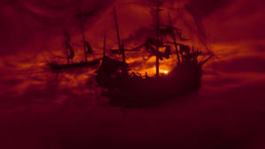 Sail The Open Seas In Sea Of Thieves’ Red Forsaken Shores. Wallpaper