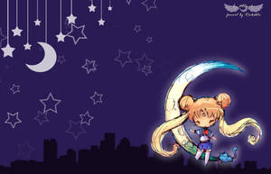 Sailor Moon Chibi Art Wallpaper