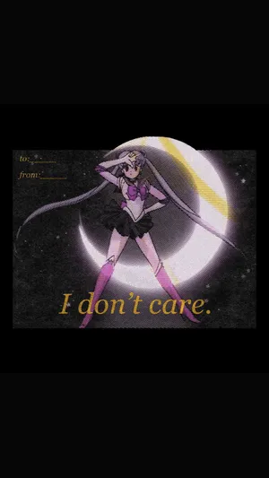 Sailor Moon I Don't Care Wallpaper