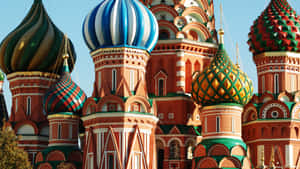 Saint Basil's Cathedral Illuminated By Sunrise Wallpaper