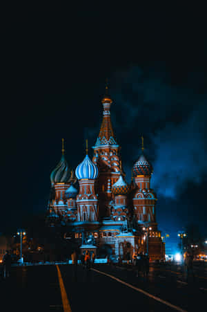 Saint Basils Cathedral Dark Photo Wallpaper