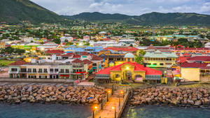 Saint Kitts And Nevis City View Wallpaper
