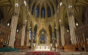Saint Patrick's Cathedral Altar View Wallpaper