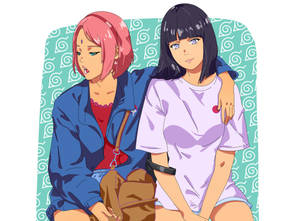 Sakura And Hinata Wallpaper