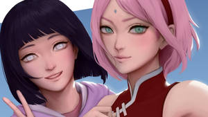 Sakura Haruno And Hinata Wallpaper