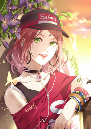 Sakura Haruno In Modern Outfit Wallpaper