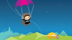 Salesforce Parachute Wallpaper
