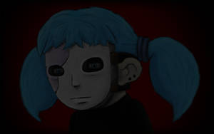 Sally Face In A Dark Room Wallpaper