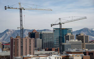 Salt Lake City Cranes Wallpaper