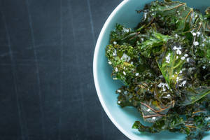 Salted Kale Dish Wallpaper