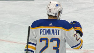 Sam Reinhart During Buffalo Sabres Versus Philadelphia Flyers Wallpaper