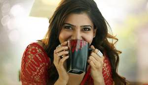 Samantha Cute Mug Hd Wallpaper