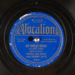 Sammy Kaye Iay Overlay Ouyay (i Love You) Vinyl Record Wallpaper
