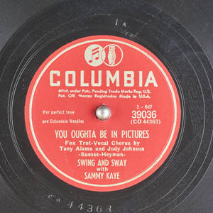 Sammy Kaye You Oughta Be In Pictures Vinyl Record Wallpaper