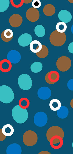 Samsung A51 Colorful Polka Dots Wallpaper