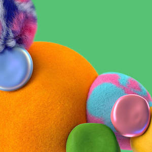 Samsung A71 Soft Plush Balls Wallpaper