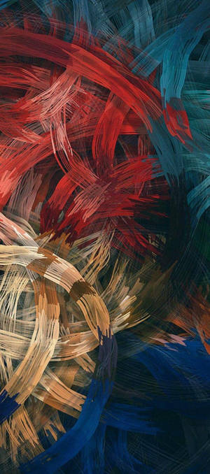 Samsung Galaxy J7 Red Blue Brown Abstract Wallpaper