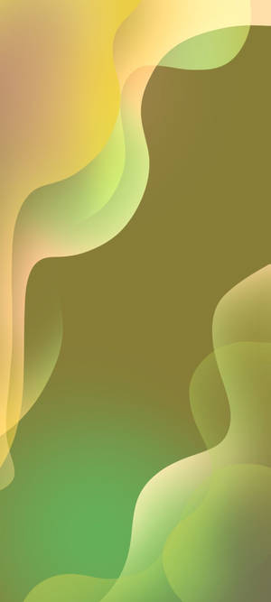 Samsung Galaxy S22 Lime Waves Wallpaper