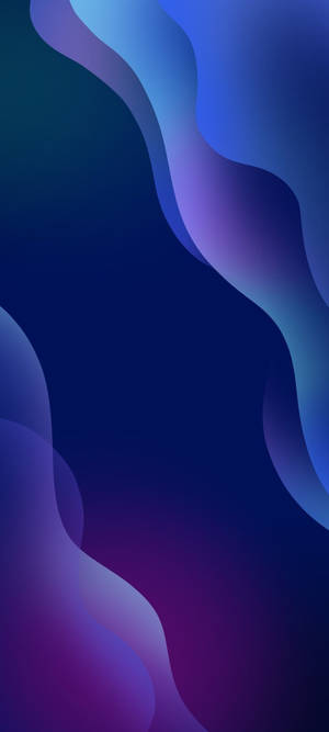 Samsung Galaxy S22 Purplish Blue Waves Wallpaper