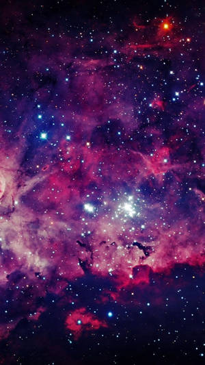 Samsung Mobile Pink Space Wallpaper