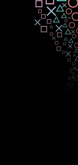 Samsung S10 Playstation Button Symbols Wallpaper