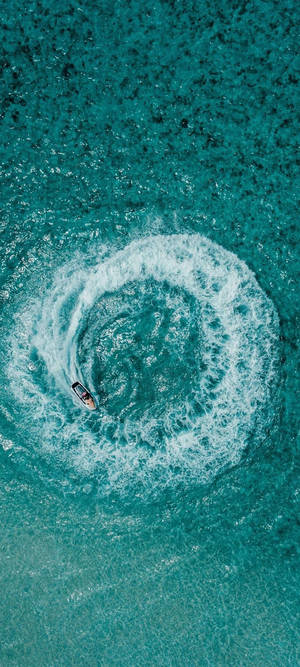 Samsung S21 Ultra Speedboat Circle Wallpaper