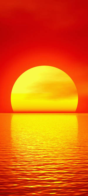 Samsung S21 Ultra Yellow Sunset Wallpaper