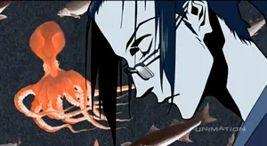 Samurai Champloo's Jin Battles With An Octopus Wallpaper