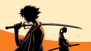 Samurai Champloo Silhouette Mugen Jin Wallpaper