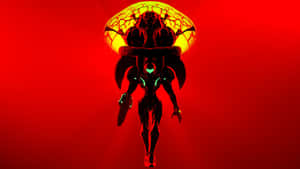 Samus Aran In Metroid Dread Action Wallpaper