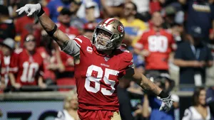 San Francisco 49ers Superstar Tight End, George Kittle. Wallpaper