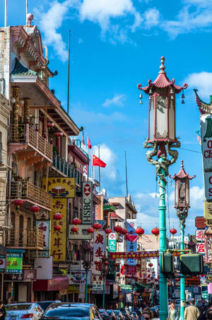 San Francisco California's Chinatown Wallpaper