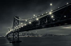 San Francisco Lights Black And White Wallpaper