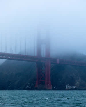 San Francisco Skyline Shrouded In Thick Early Morning Fog Wallpaper