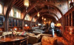 San Simeon Library Wallpaper